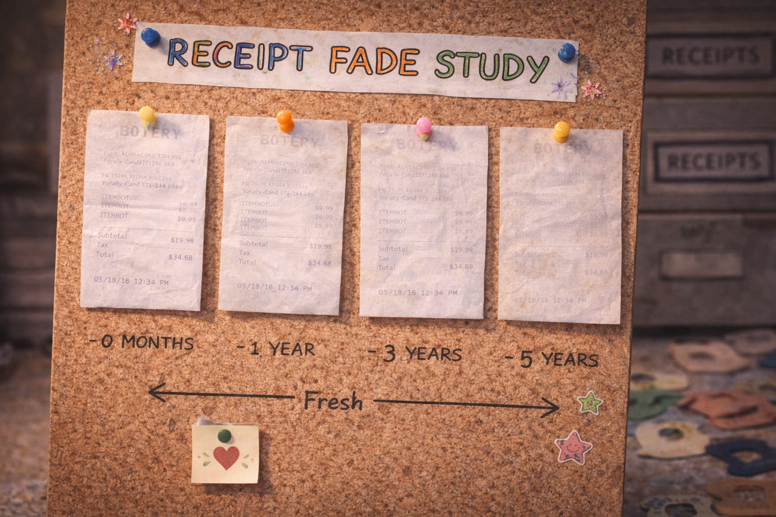 Placeholder image for receipt fade study